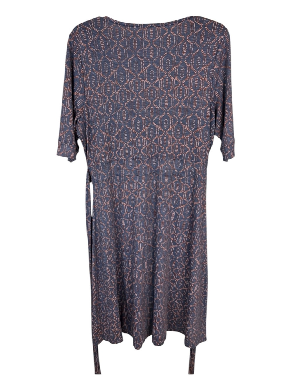Toad & Co Women’s Cue Wrap Cafe Dress Large Pockets Organic Tencel Cotton - Picture 6 of 14